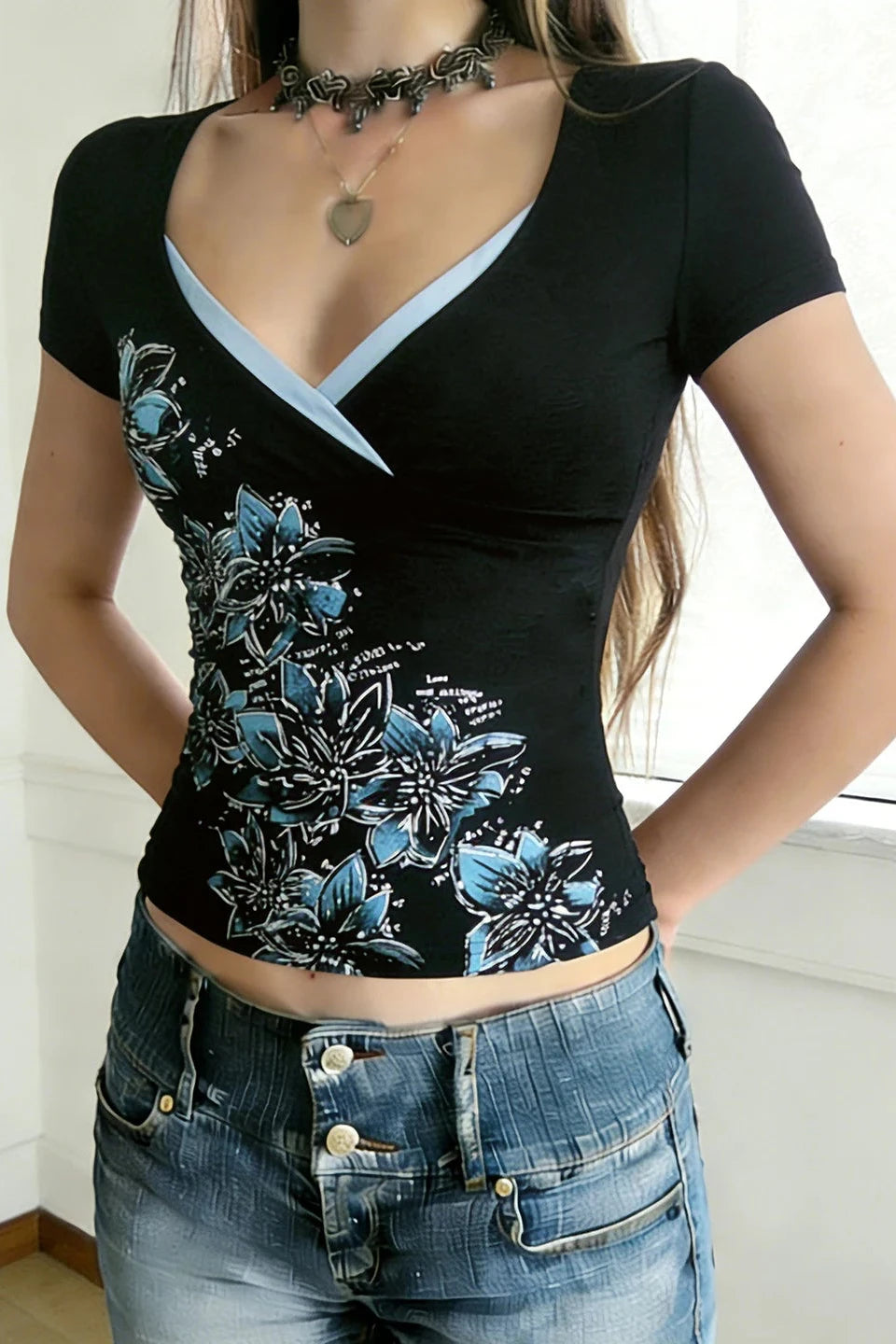 Retro Floral Top